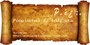 Pospischel Áldáska névjegykártya